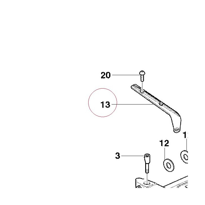 Lower chain sliding shoe 44710441A