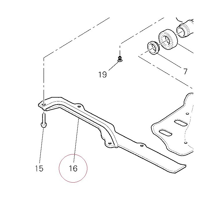Lower chain sliding shoe 44710491A