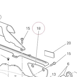 Lower chain guard 44710501A