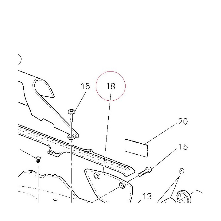 Lower chain guard 44710501A