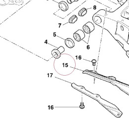 Lower chain sliding shoe 44710561A