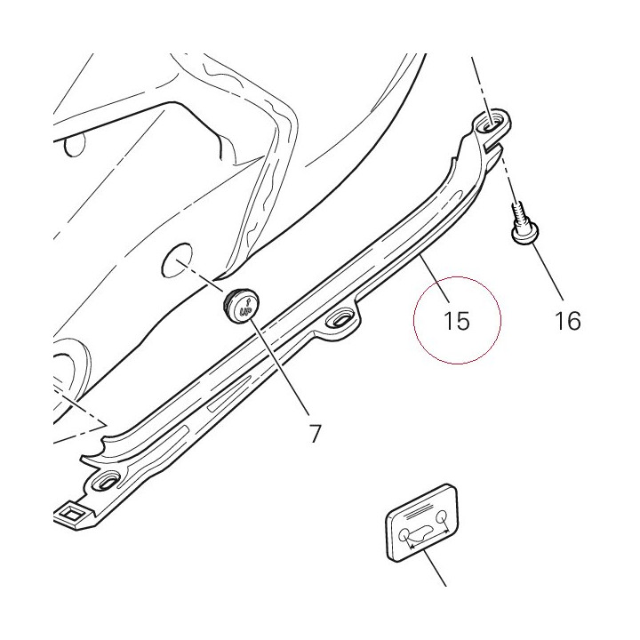 Lower chain sliding shoe 44710691A