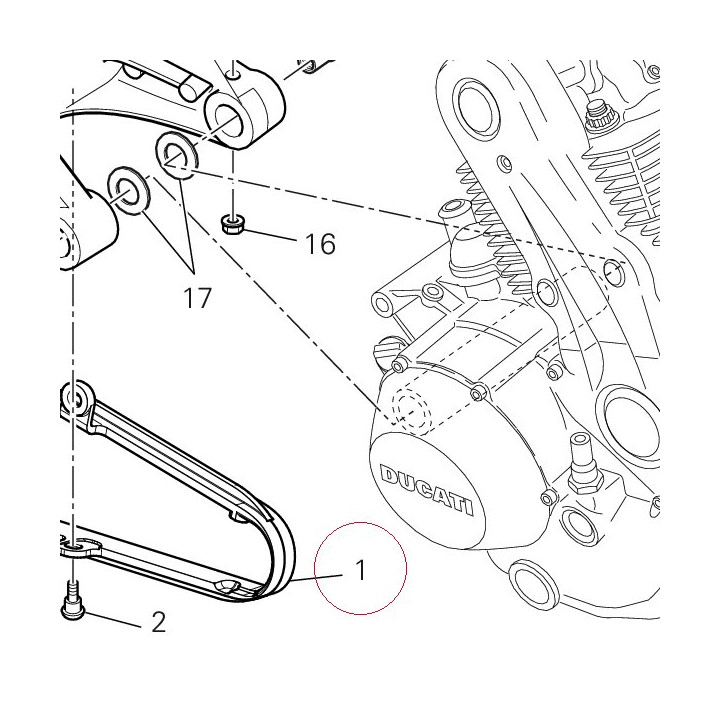 Buffer, chain touch defense 44710731A
