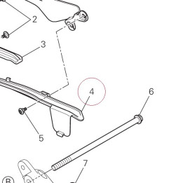 Upper chain sliding shoe 44711091A