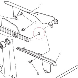 Lower chain sliding shoe 44711101A