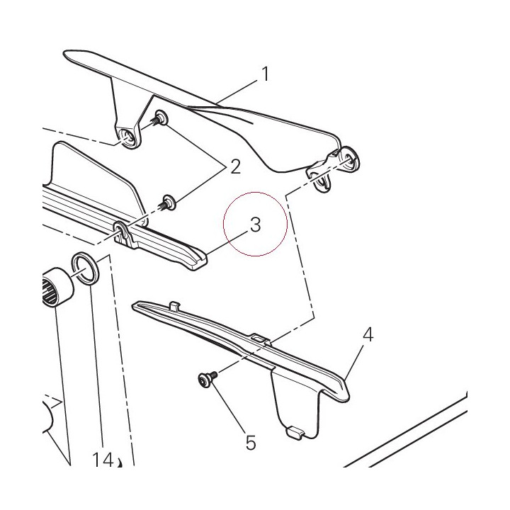 Lower chain sliding shoe 44711101A