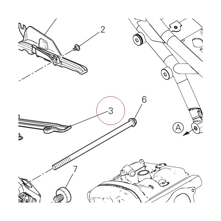 Lower chain sliding shoe 44711211A