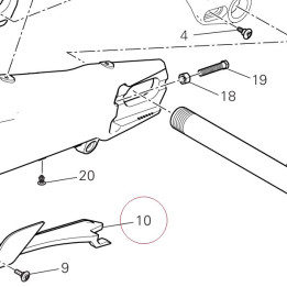 Upper chain sliding shoe 44711562A