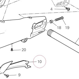 Upper chain sliding shoe 44711563A