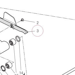 Lower chain sliding shoe 44711651B
