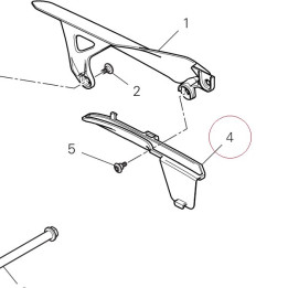 Upper chain sliding shoe 44711661A