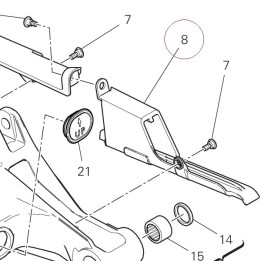 Upper chain sliding shoe 44711731A