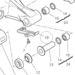 Lower chain sliding shoe 44711741A