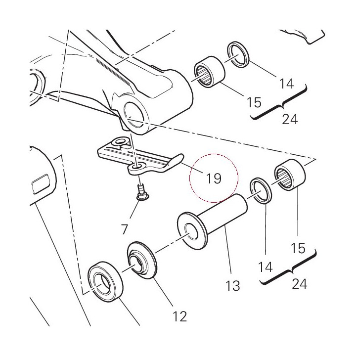 Lower chain sliding shoe 44711741A