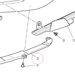 Lower chain sliding shoe 44711861A