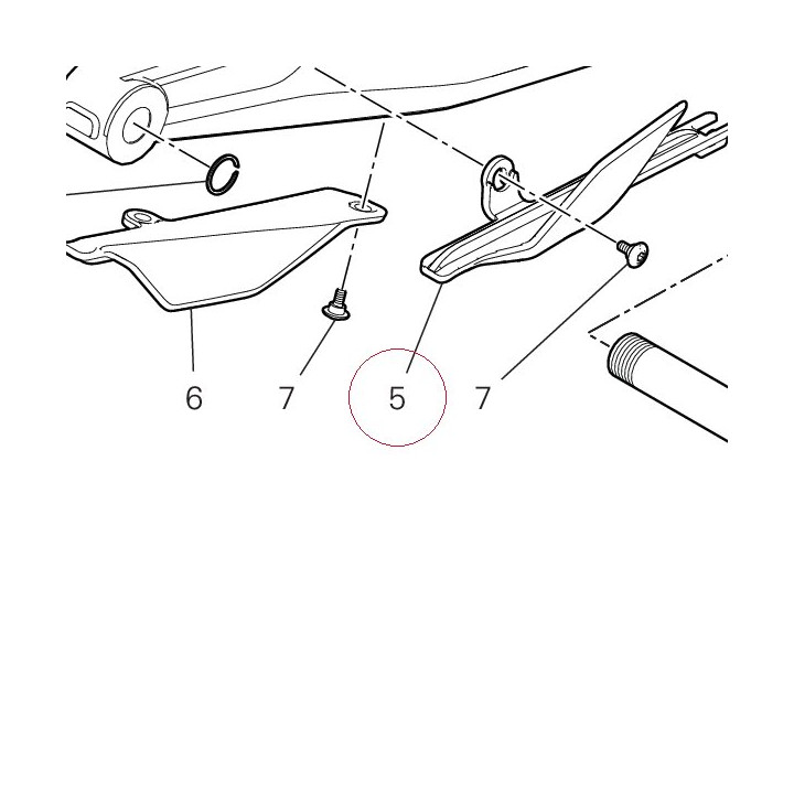 Upper chain sliding shoe 44712411A