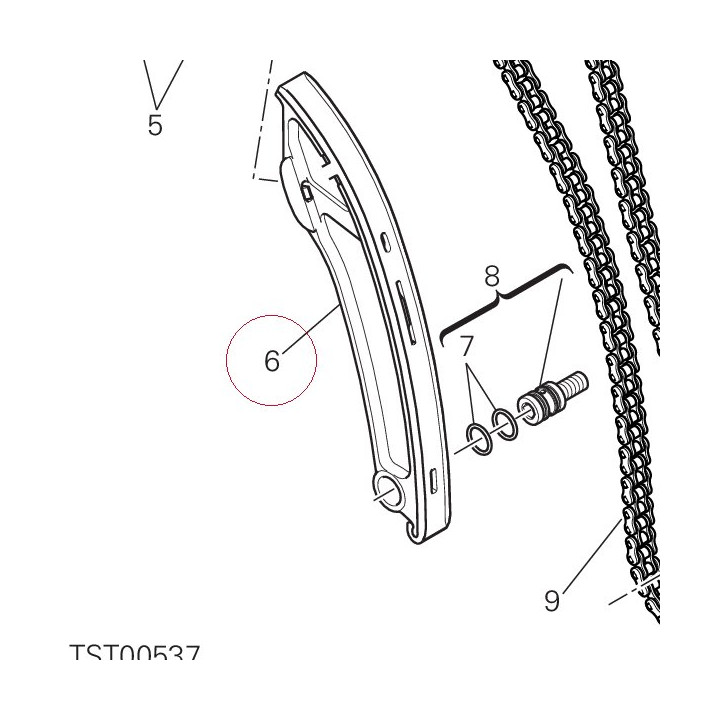 Complete movable tensioner roller 44740051A