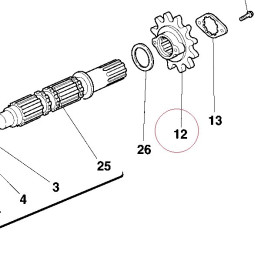Sprocket T15 44910272A