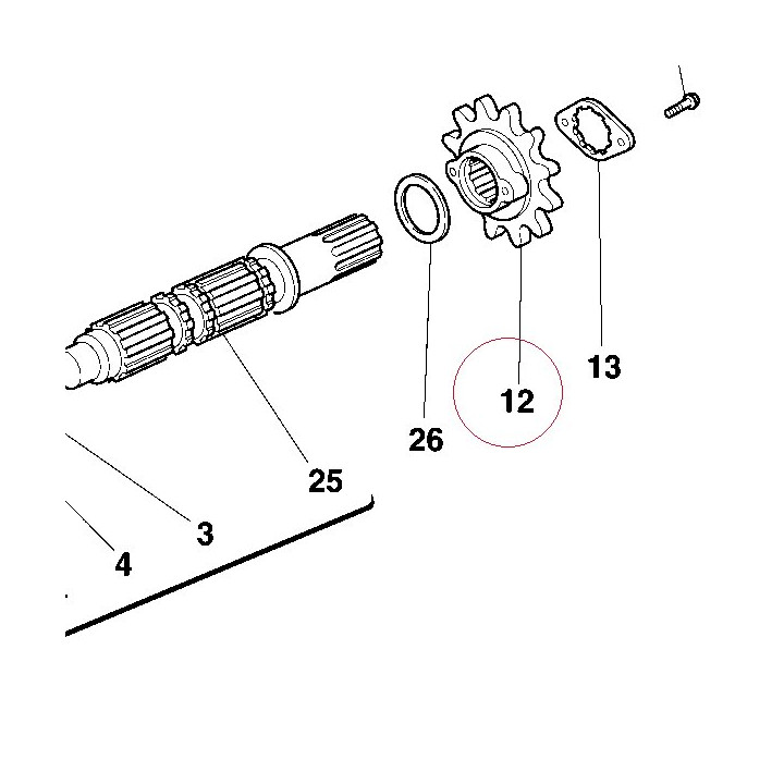 Sprocket T15 44910272A