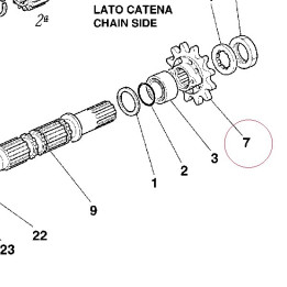 Chain sprocket T14 44910461B