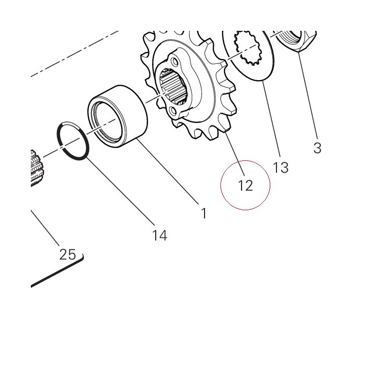 Sprocket T15 44910791A