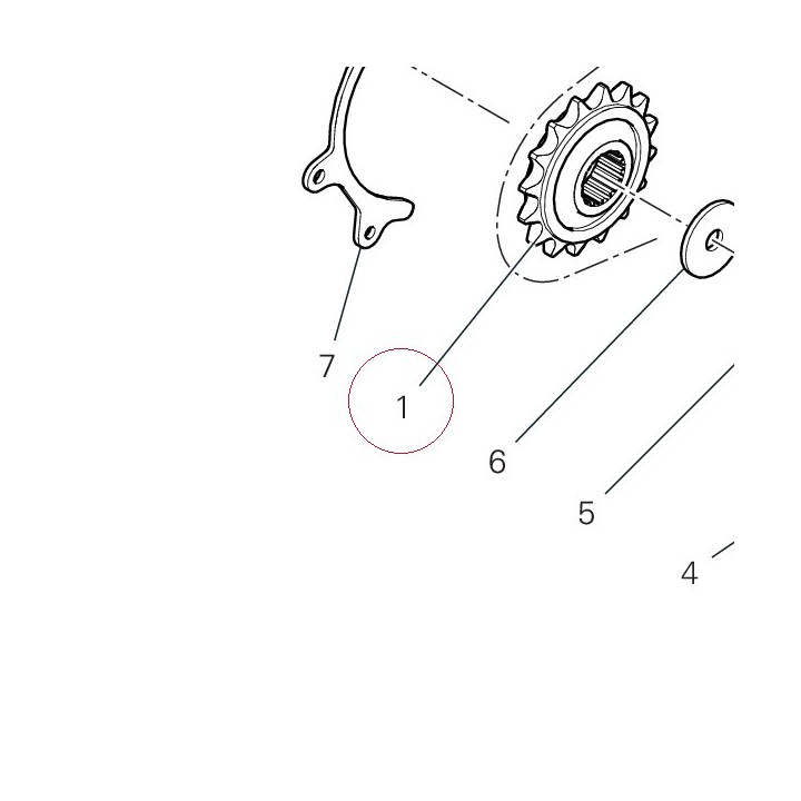 Chain sprocket Z16 44910811B