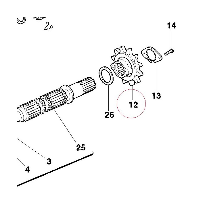 Sprocket T15 449A0381A