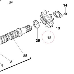 Sprocket T15 449A0491A