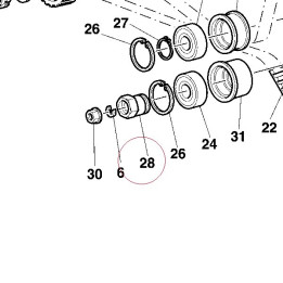 Eccentric tensioner 45110021A