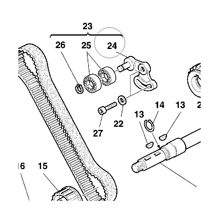 Bare tensioner 45110052A