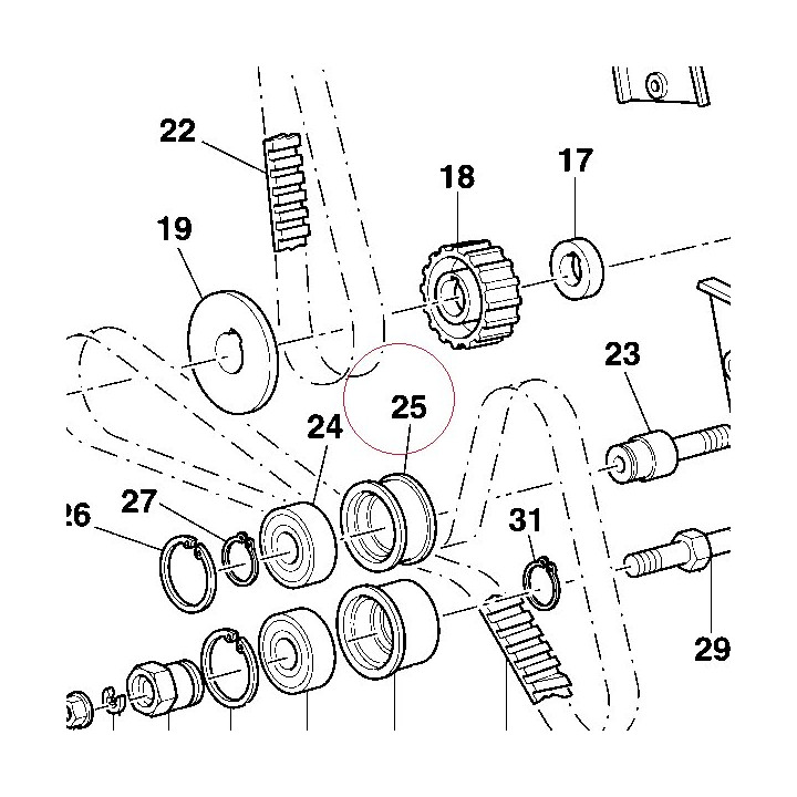 Pulley, fixed tensioner 45110101A