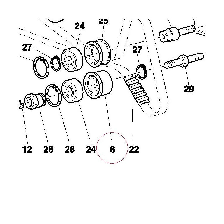 Pulley, movable tensioner 45110211A