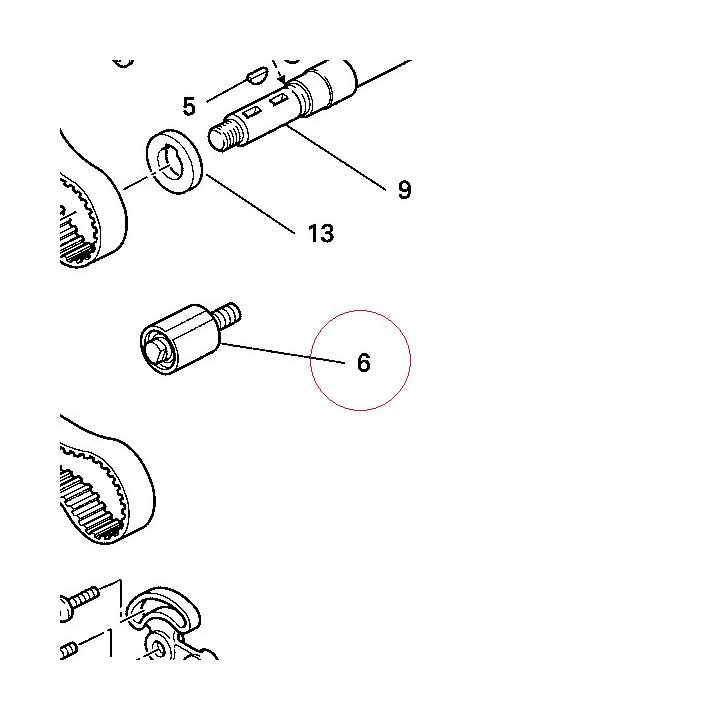 Tensioner timing belt fixed 45110251A