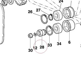 Eccentric tensioner 45110331A