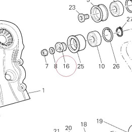 Eccentric tensioner 45110431A