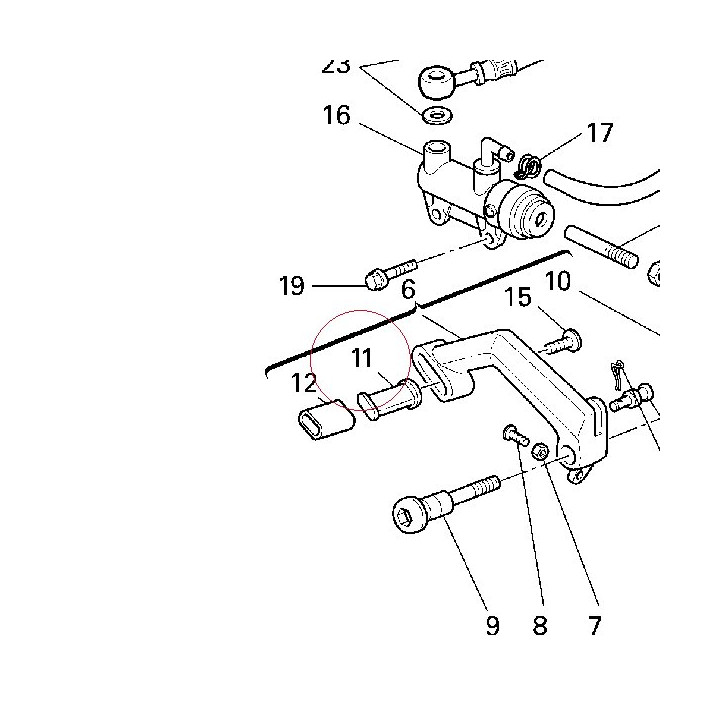 Brake lever pin 45510101A