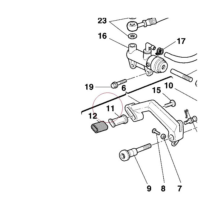 Brake lever pin 45510101AB