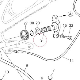 Shaft, brake 45510171A