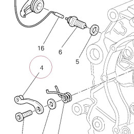 Gear fixing click assembly 45520031A
