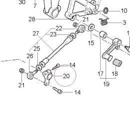 Gear change arm 45610061A