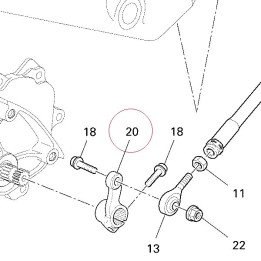 Lever shift pedal 45610062A
