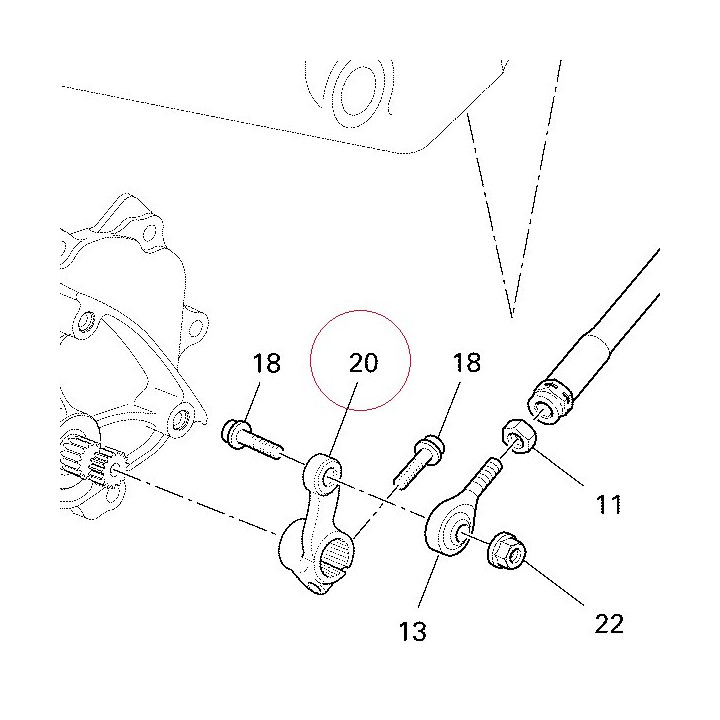 Lever shift pedal 45610062A