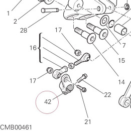 Lever shift pedal 45610381A