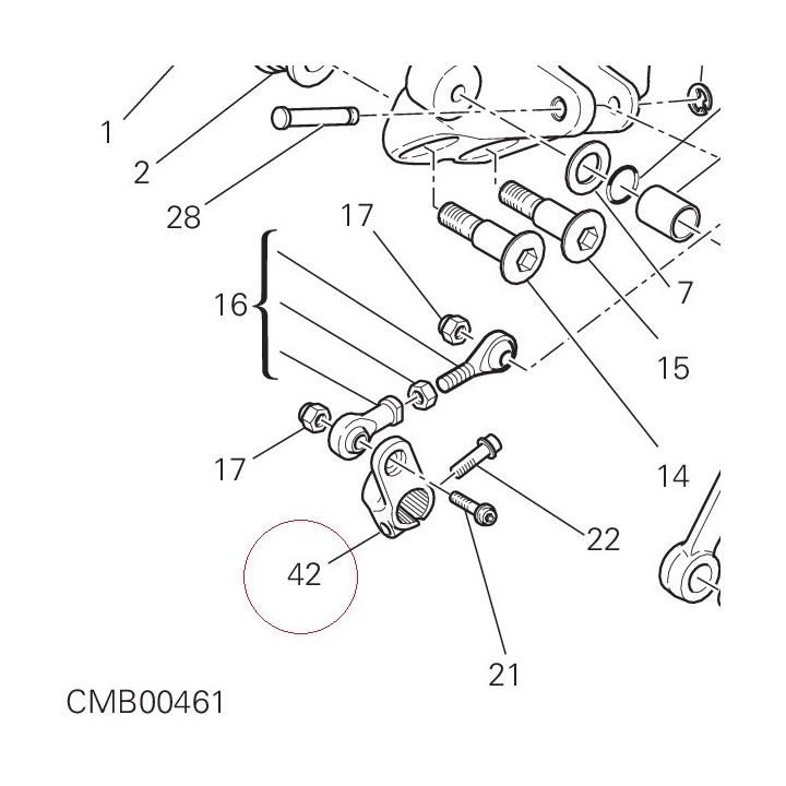 Lever shift pedal 45610381A