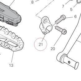 Gear control lever 45610381BA