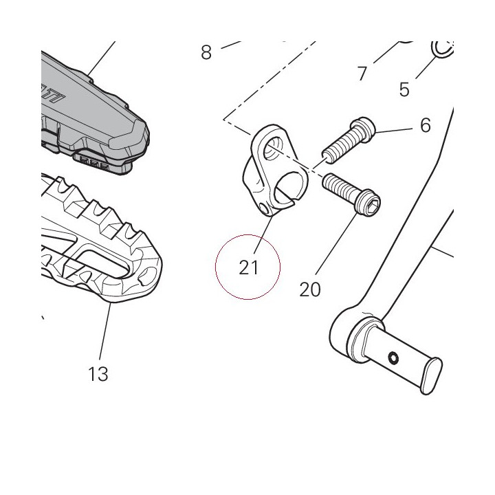 Gear control lever 45610381BA