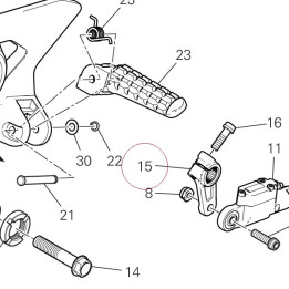 Gear control lever 45610461AA