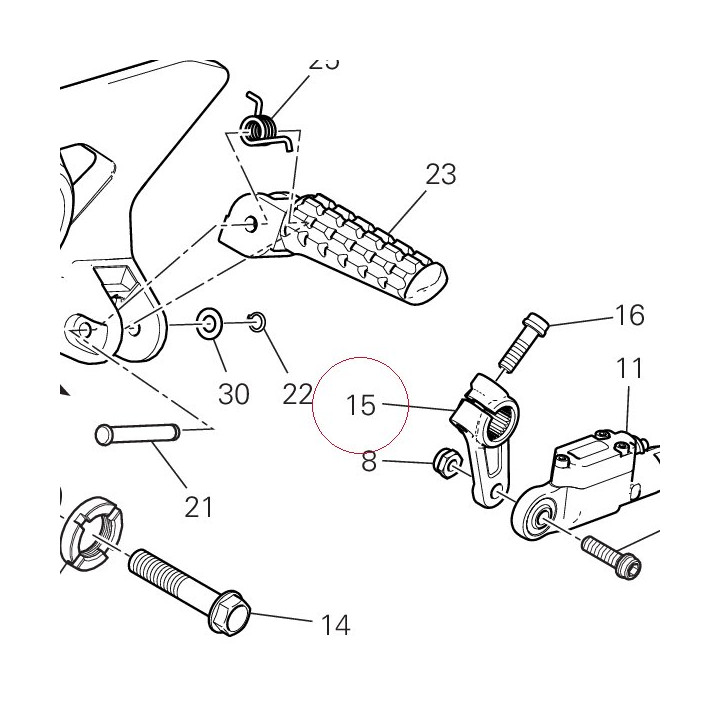 Gear control lever 45610461AA