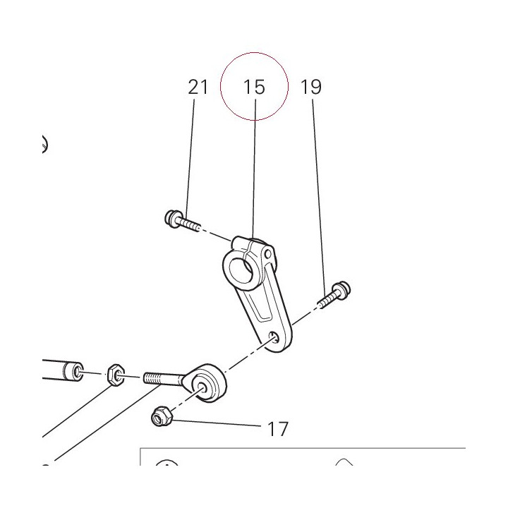 Lever shift pedal 45610461B