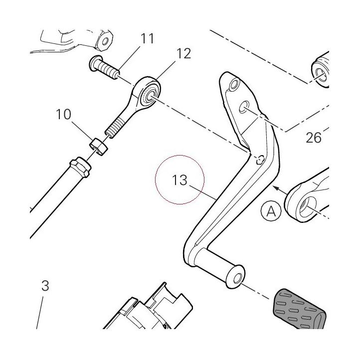 Gearchange lever 45610815AA